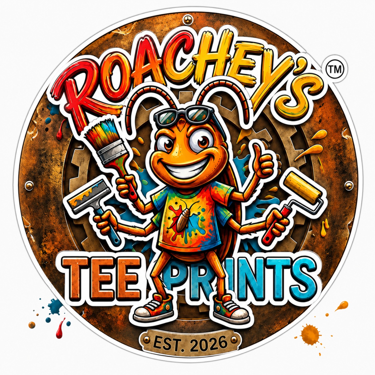 ROACHEY'S mascot logo